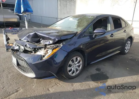 2021 Toyota Corolla Le z USA, uszkodzony, nr VIN 5YFEPMAE1MP158930